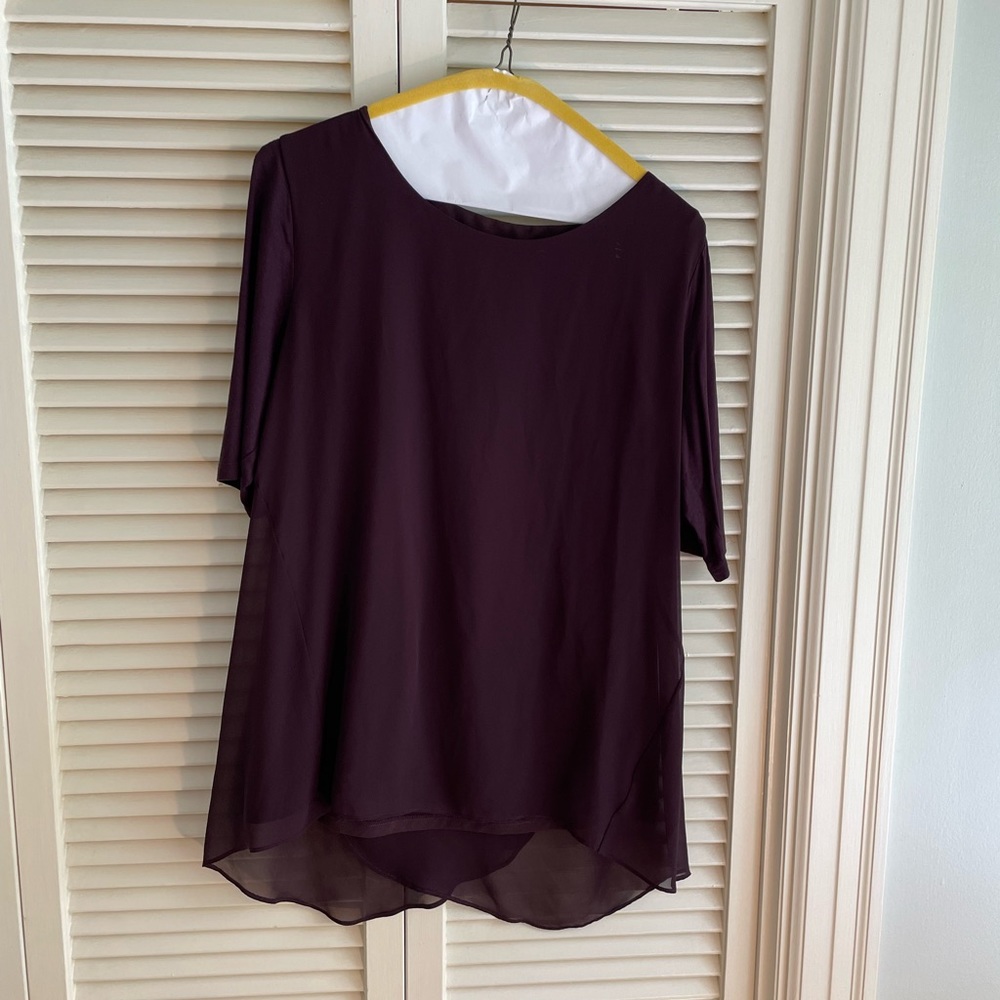 Ann Taylor Burgundy Blouse